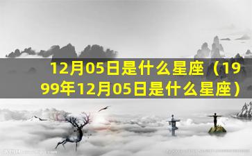 12月05日是什么星座（1999年12月05日是什么星座）