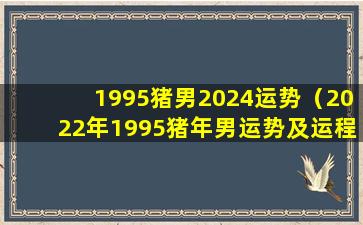 1995猪男2024运势（2022年1995猪年男运势及运程）