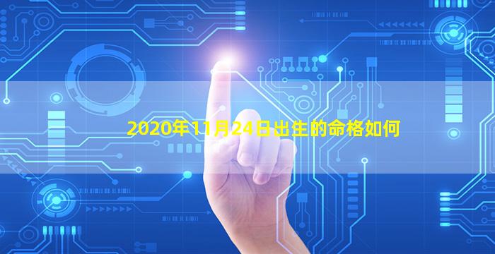 2020年11月24日出生的命格如何