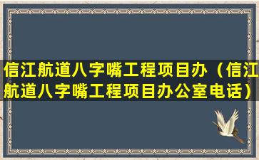 信江航道八字嘴工程项目办（信江航道八字嘴工程项目办公室电话）