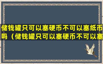 储钱罐只可以塞硬币不可以塞纸币吗（储钱罐只可以塞硬币不可以塞纸币吗为什么）