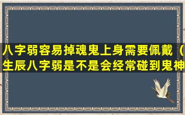 八字弱容易掉魂鬼上身需要佩戴（生辰八字弱是不是会经常碰到鬼神）