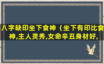 八字缺印坐下食神（坐下有印比食神,主人灵秀,女命辛丑身材好,秀气,守家）