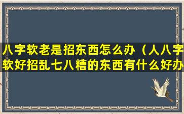 八字软老是招东西怎么办（人八字软好招乱七八糟的东西有什么好办法吗）