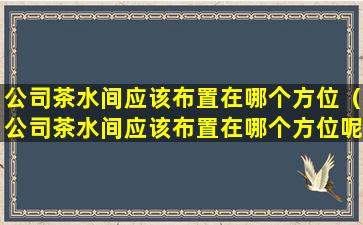 公司茶水间应该布置在哪个方位（公司茶水间应该布置在哪个方位呢）