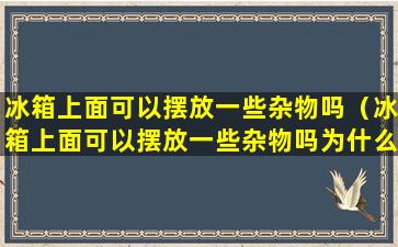 冰箱上面可以摆放一些杂物吗（冰箱上面可以摆放一些杂物吗为什么）