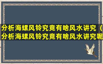 分析海螺风铃究竟有啥风水讲究（分析海螺风铃究竟有啥风水讲究呢）