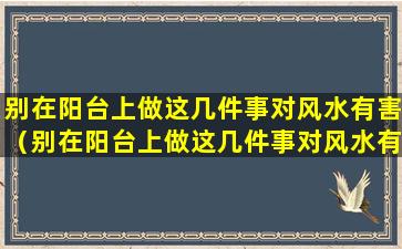 别在阳台上做这几件事对风水有害（别在阳台上做这几件事对风水有害处吗）