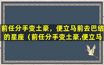 前任分手变土豪，便立马前去巴结的星座（前任分手变土豪,便立马前去巴结的星座）