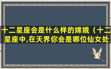 十二星座会是什么样的嫦娥（十二星座中,在天界你会是哪位仙女处女是嫦娥!）