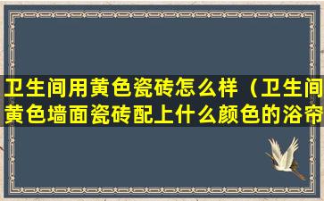 卫生间用黄色瓷砖怎么样（卫生间黄色墙面瓷砖配上什么颜色的浴帘好看呀）