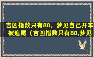 吉凶指数只有80，梦见自己开车被追尾（吉凶指数只有80,梦见自己开车被追尾）