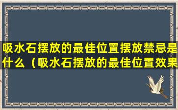 吸水石摆放的最佳位置摆放禁忌是什么（吸水石摆放的最佳位置效果图）