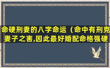 命硬刑妻的八字命运（命中有刑克妻子之害,因此最好婚配命格强硬的对象）