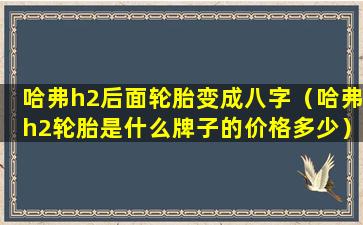 哈弗h2后面轮胎变成八字（哈弗h2轮胎是什么牌子的价格多少）