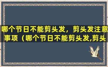 哪个节日不能剪头发，剪头发注意事项（哪个节日不能剪头发,剪头发注意事项）