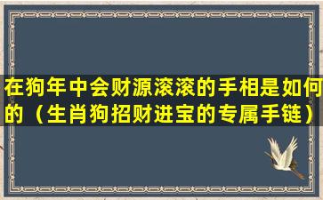 在狗年中会财源滚滚的手相是如何的（生肖狗招财进宝的专属手链）