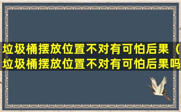 垃圾桶摆放位置不对有可怕后果（垃圾桶摆放位置不对有可怕后果吗）