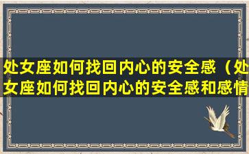 处女座如何找回内心的安全感（处女座如何找回内心的安全感和感情）