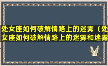 处女座如何破解情路上的迷雾（处女座如何破解情路上的迷雾和迷雾）