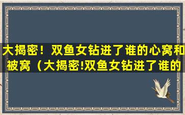 大揭密！双鱼女钻进了谁的心窝和被窝（大揭密!双鱼女钻进了谁的心窝和被窝）