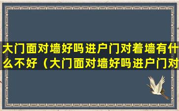 大门面对墙好吗进户门对着墙有什么不好（大门面对墙好吗进户门对着墙有什么不好的）