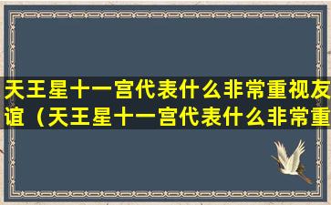 天王星十一宫代表什么非常重视友谊（天王星十一宫代表什么非常重视友谊的意思）