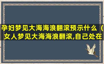 孕妇梦见大海海浪翻滚预示什么（女人梦见大海海浪翻滚,自己处在海浪之中）