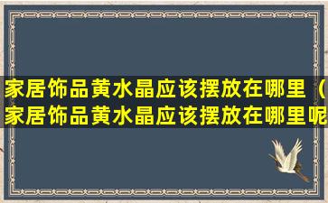 家居饰品黄水晶应该摆放在哪里（家居饰品黄水晶应该摆放在哪里呢）