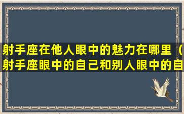 射手座在他人眼中的魅力在哪里（射手座眼中的自己和别人眼中的自己）