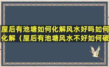 屋后有池塘如何化解风水好吗如何化解（屋后有池塘风水不好如何破解）