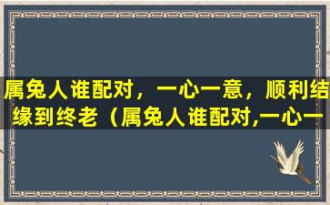 属兔人谁配对，一心一意，顺利结缘到终老（属兔人谁配对,一心一意,顺利结缘到终老）