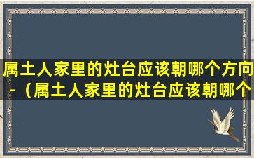 属土人家里的灶台应该朝哪个方向-（属土人家里的灶台应该朝哪个方向摆放）