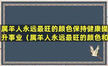 属羊人永远最旺的颜色保持健康提升事业（属羊人永远最旺的颜色和一生的幸运方位）