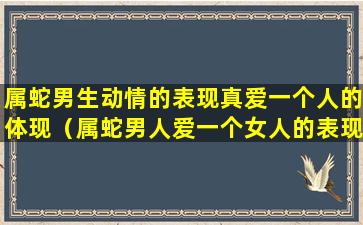 属蛇男生动情的表现真爱一个人的体现（属蛇男人爱一个女人的表现和举动）