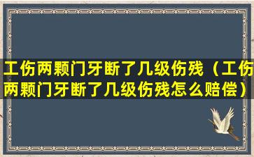 工伤两颗门牙断了几级伤残（工伤两颗门牙断了几级伤残怎么赔偿）