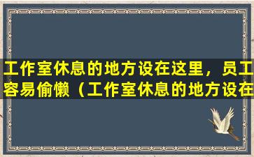 工作室休息的地方设在这里，员工容易偷懒（工作室休息的地方设在这里,员工容易偷懒的原因）