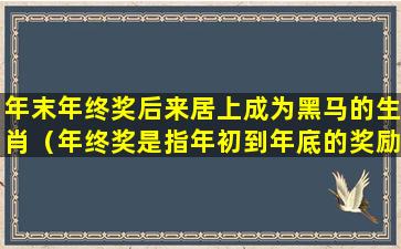 年末年终奖后来居上成为黑马的生肖（年终奖是指年初到年底的奖励么）