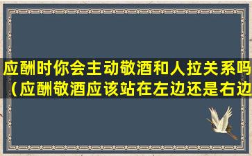 应酬时你会主动敬酒和人拉关系吗（应酬敬酒应该站在左边还是右边）