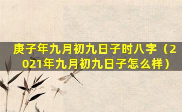 庚子年九月初九日子时八字（2021年九月初九日子怎么样）