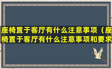 座椅置于客厅有什么注意事项（座椅置于客厅有什么注意事项和要求）