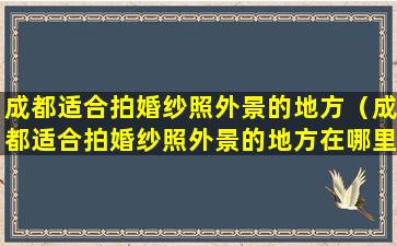 成都适合拍婚纱照外景的地方（成都适合拍婚纱照外景的地方在哪里）