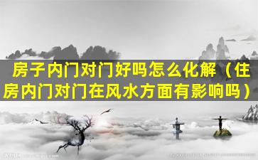 房子内门对门好吗怎么化解（住房内门对门在风水方面有影响吗）