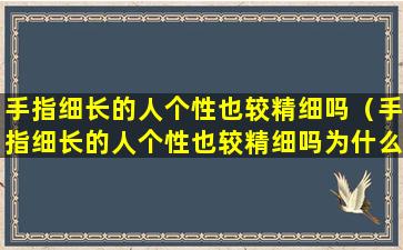 手指细长的人个性也较精细吗（手指细长的人个性也较精细吗为什么）