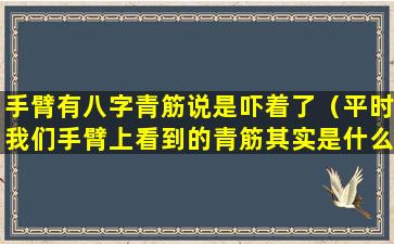 手臂有八字青筋说是吓着了（平时我们手臂上看到的青筋其实是什么）