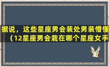 据说，这些星座男会装处男装懵懂（12星座男会栽在哪个星座女手里）