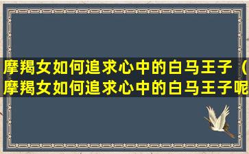 摩羯女如何追求心中的白马王子（摩羯女如何追求心中的白马王子呢）