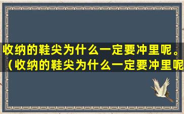 收纳的鞋尖为什么一定要冲里呢。（收纳的鞋尖为什么一定要冲里呢.）