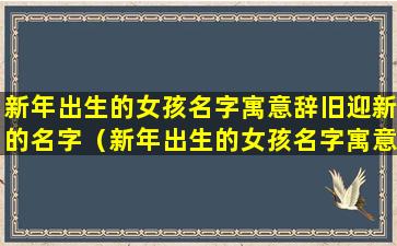 新年出生的女孩名字寓意辞旧迎新的名字（新年出生的女孩名字寓意辞旧迎新的名字怎么取）