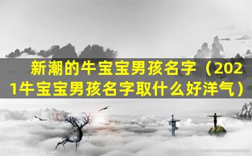 新潮的牛宝宝男孩名字（2021牛宝宝男孩名字取什么好洋气）